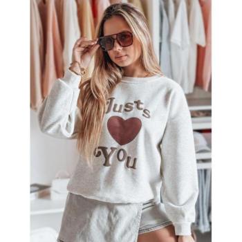 Pulóverek - Szürke színű oversized női pulóver BY1475 kép