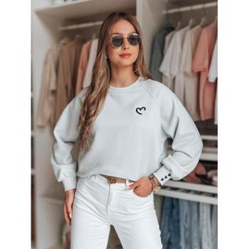 Pulóverek - Világoskék női pulóver hímzéssel BY1509 kép