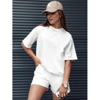 Rövid ujjú - Fehér női bő póló kép