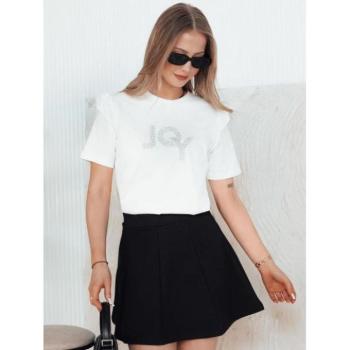 Rövid ujjú - Fehér női póló hímzéssel kép