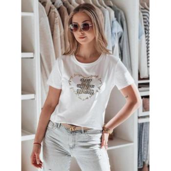 Rövid ujjú - Fehér női póló macival RY2745 kép