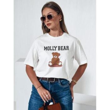 Rövid ujjú - Fehér női póló medvemintával RY2571 kép