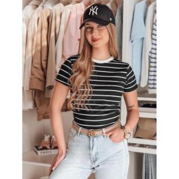 Rövid ujjú - Női fekete csíkos póló RY2817 kép