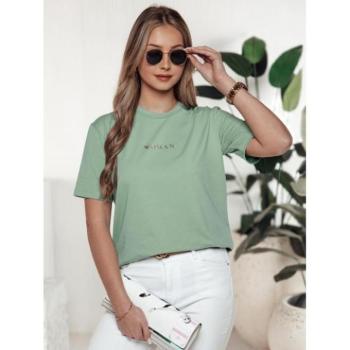 Rövid ujjú - Zöld női póló WOMAN RY2553 felirattal kép