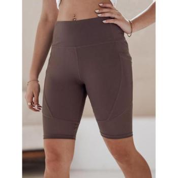 Rövidnadrágok - Barna női kerékpáros rövidnadrág SY0419 kép