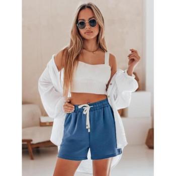 Rövidnadrágok - Kék bő női rövidnadrág SY0440 kép