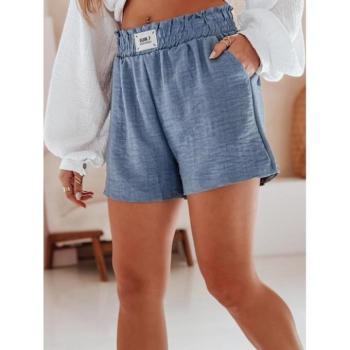 Rövidnadrágok - Női kék rövidnadrág rugalmas derékkal SY0452 kép