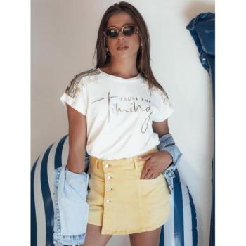 Rövidnadrágok - Női szoknya-rövidnadrág sárga színben kép