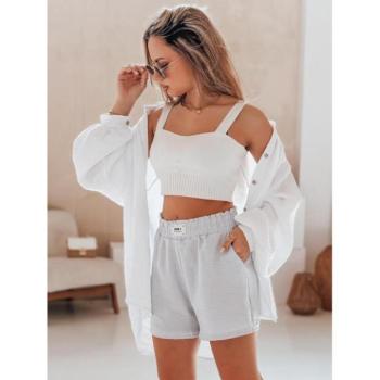 Rövidnadrágok - Női szürke rövidnadrág rugalmas derékkal SY0454 kép