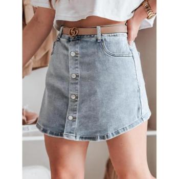 Rövidnadrágok - Világoskék farmer női szoknya-rövidnadrág SY0465 kép