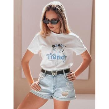 Rövidnadrágok - Világoskék farmer rövidnadrág övvel SY0482 kép