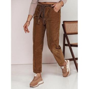 Sport nadrágok - Női barna kordbársony nadrág UY2279 kép