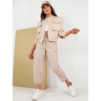 Sport nadrágok - Női bézs színű balon nadrág kép