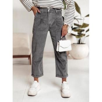 Sport nadrágok - Női szürke kordbársony nadrág UY2232 kép