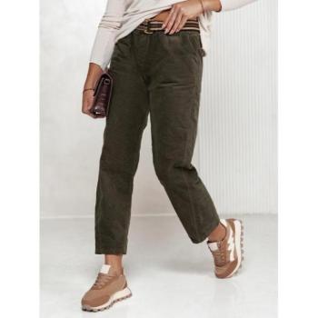 Sport nadrágok - Női zöld kordbársony nadrág UY2283 kép