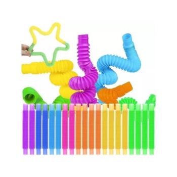 Szenzomotoros fejlesztő játékok - Színes érzékelő csövek - 20 db kép