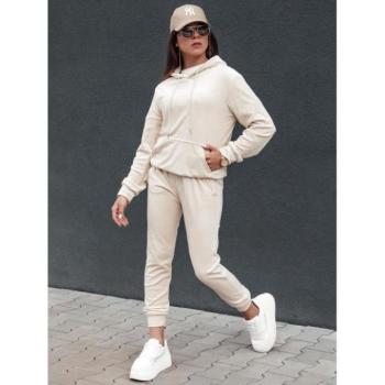 Szettek - Bársony női szett ekrü színben kép