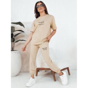 Szettek - Bézs színű női szett mintával kép