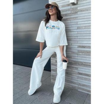 Szettek - Fehér női szett mintával kép