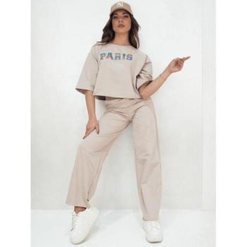 Szettek - Női bézs színű szett mintával kép