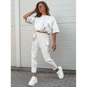 Szettek - Női fehér batikolt ruha szett AY1052 kép