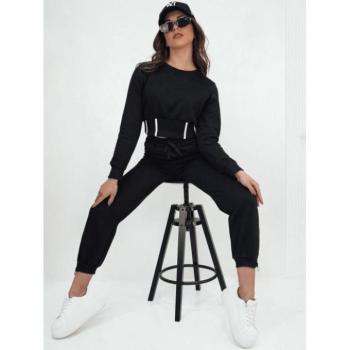 Szettek - Női melegítő szett fekete színben kép