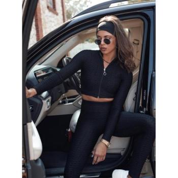 Szettek - Női sport szett fekete színben kép