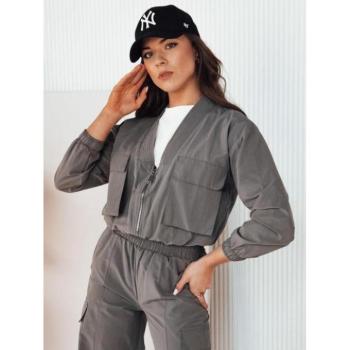 Szettek - Női szürke kabát és nadrág szett kép