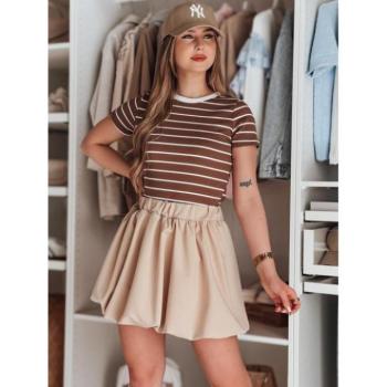 Szoknyák - Bézs színű női ballonszoknya CY0503 kép