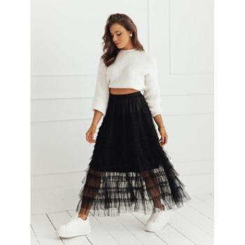 Szoknyák - Fekete tüll maxi szoknya kép