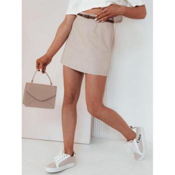 Szoknyák - Női bézs miniszoknya kép