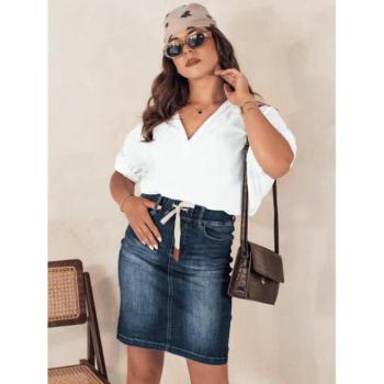 Szoknyák - Női farmerszoknya kék színben kép