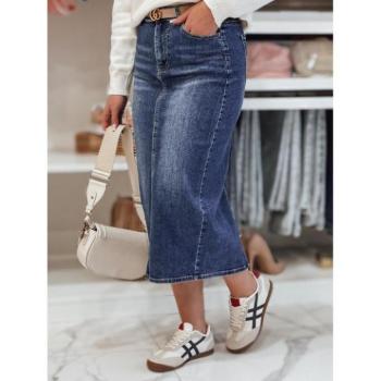 Szoknyák - Sötétkék farmer midi szoknya CY0482 kép