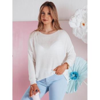 Szvetterek - Fehér női oversize pulóver MY2450 kép