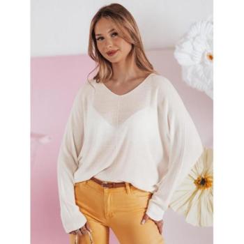 Szvetterek - Fehér színű bő női pulóver MY2455 kép