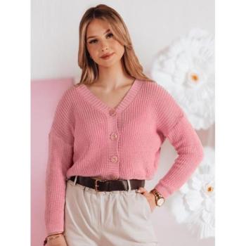 Szvetterek - Női rózsaszín gombos pulóver MY2460 kép