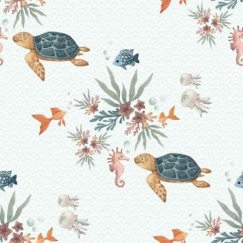 Tapeták - Dekoratív tapéta, víz alatti világ motívumával kép