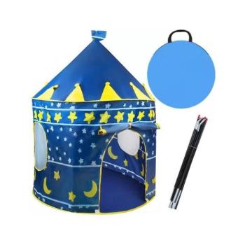 Teepee és gyerek sátrak  - Kék gyerek sátor mintával kép