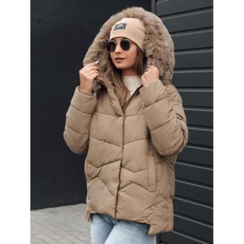 Télikabátok - Bézs női télikabát TY4673 kép