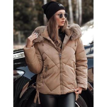 Télikabátok - Bézs női télikabát TY4725 kép