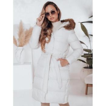 Télikabátok - Fehér női télikabát TY4610 kép