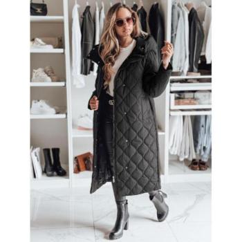 Télikabátok - Fekete steppelt női kabát TY4929 kép