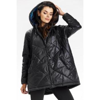 Télikabátok - Női bő sötétkék kabát kép