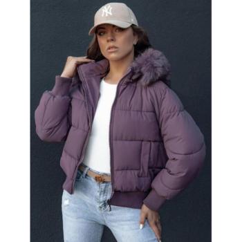 Télikabátok - Női rövid lila télikabát TY4431 kép