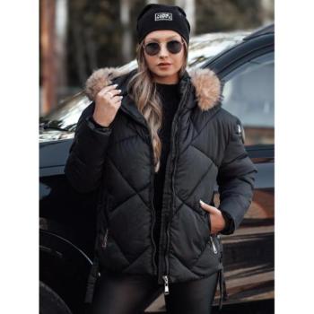 Télikabátok - Női steppelt kabát fekete színben TY4716 kép