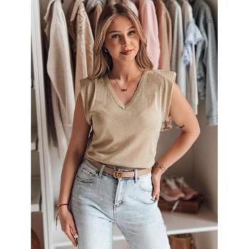 Ujjatlan blúzok - Női arany ujjatlan blúz MY2436 kép