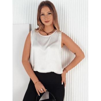 Ujjatlan - Női szatén felső világos szürke színben kép