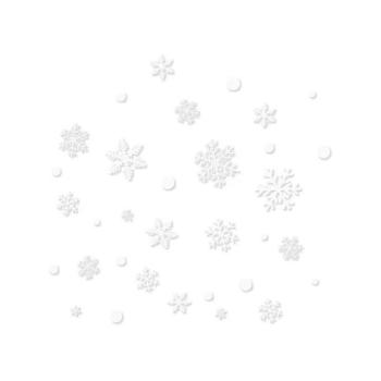 Ünnepi dekorációk - Ablakmatricák - hópelyhek kép