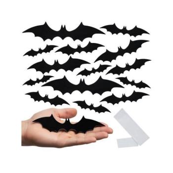 Ünnepi dekorációk - Denevérek - 3D matricák - 56 db kép