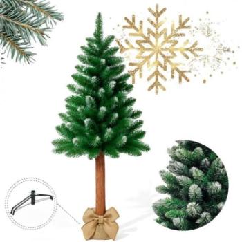 Ünnepi dekorációk - Havas műfenyő - lucfenyő 150 cm kép